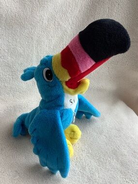 Kellogg Toucan Sam Plush Bird W Zipper Front Rare Stuffed Animal Fruit Loops Toy
